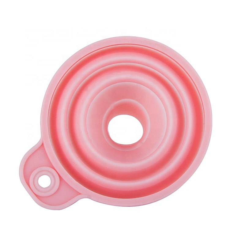 New Design Food Grade Folding Funnel Colorful Silicone Collapsible funnel Silicone Food Funnel for kitchen