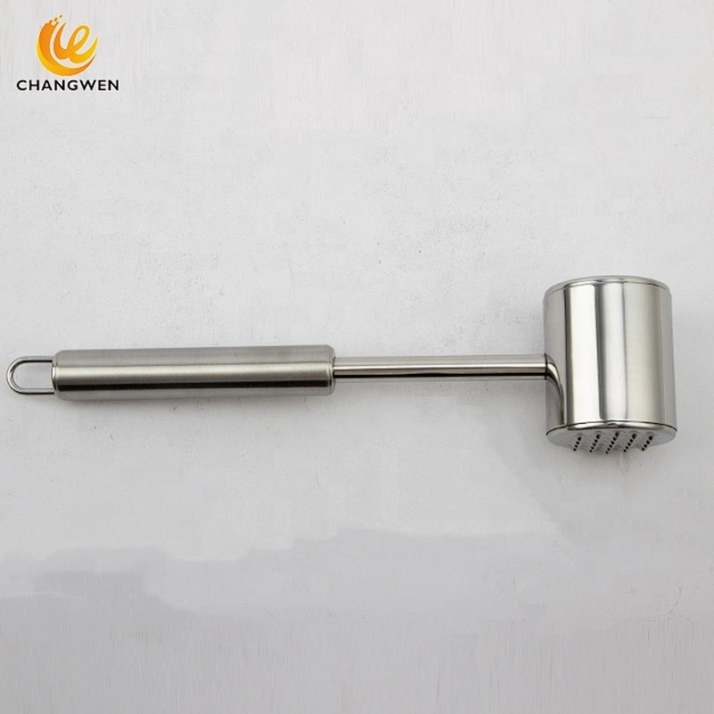 Dual Side Meat Tenderizer Mallet Heavy Duty 304 Stainless Steel Meat Pounder for Tenderizing Pork Chicken Beef Steak