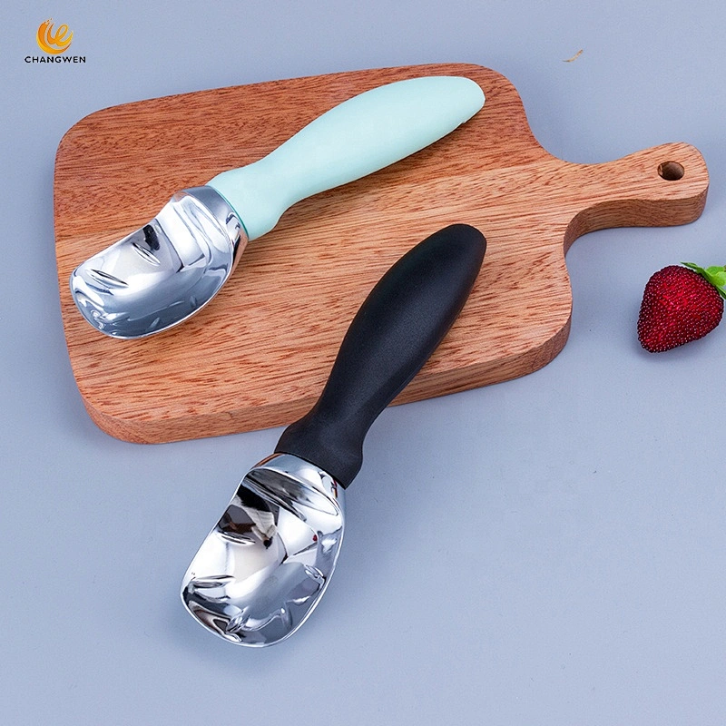 Kitchen Tools Heavy Duty Zinc Alloy Ice Cream Scoop With Comfortable Plastic Handle