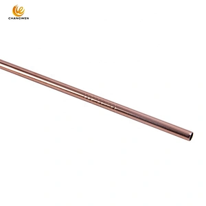 Eco Friendly straight reusable 18/8 stainless steel metal drinking straw with Customized Logo