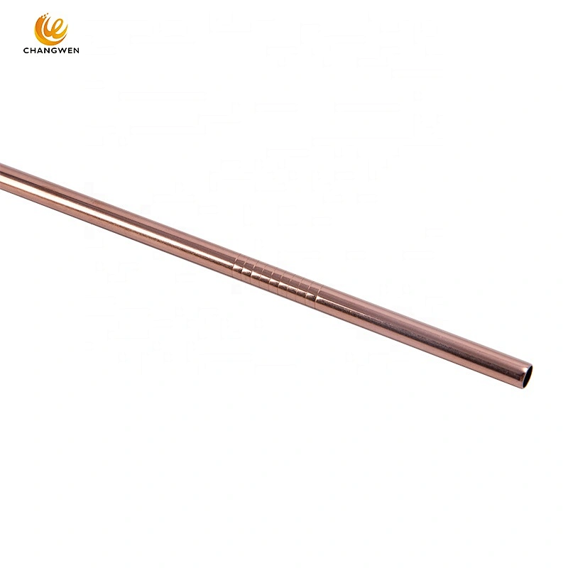 Eco Friendly straight reusable 18/8 stainless steel metal drinking straw with Customized Logo