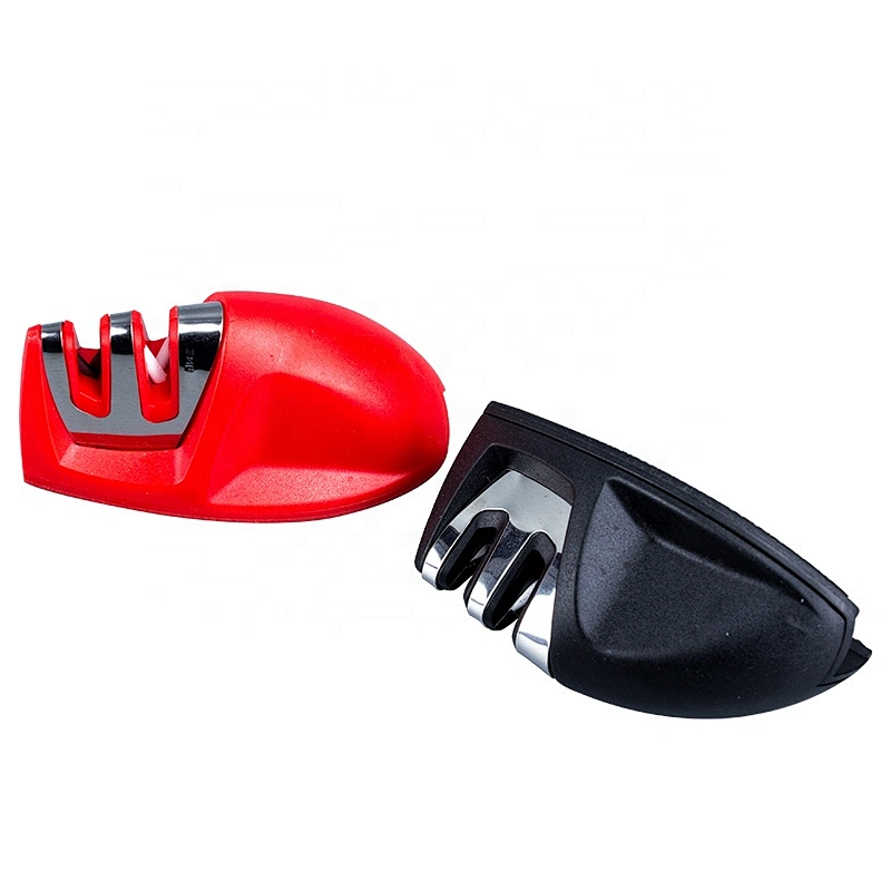 High Quality Portable Mini Colorful Kitchen Gadgets 2 Stage Knife Sharpener Tools