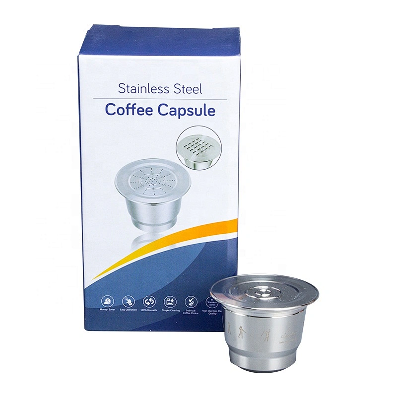Eco friendly reusable stainless steel coffee capsule/Pod Filter for Nespresso machine