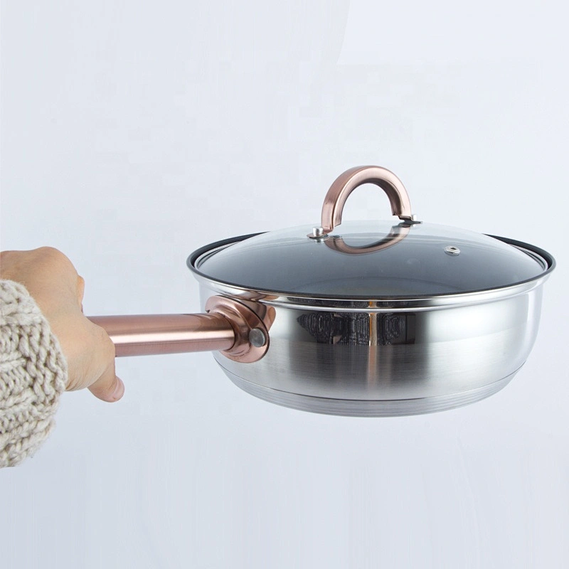 non stick stainless steel palm restaurant cookware fry pan set frying pan