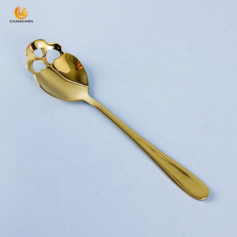 High quality 304 Stainless Steel Tableware Coffee Scoop Ice Cream Candy Tea Spoon