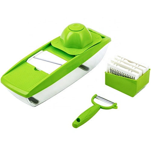 Kitchen Food Cutter Stainless Steel Manual Plastic Vegetable Fruit Slicer Vegetable Cutter