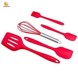 Kitchen accessories 5 pieces Heat Resistant Food silicone Kitchen utensils Cooking Spatula set