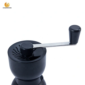 4 Levels Adjustable Ceramic Burr Mill Coffee Bean Grinder Manual Coffee Grinder for Espresso
