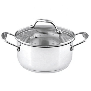 professional stainless steel big pot casserole set not aluminium