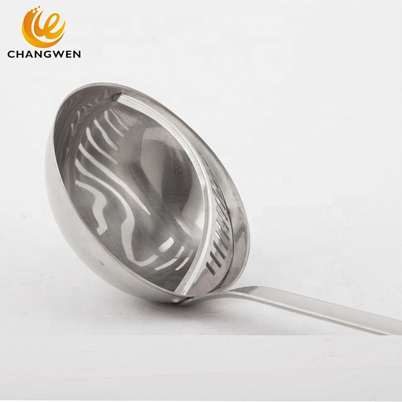 Stainless Steel 304 Kitchen Tool Soup Ladle Slotted Ladle Big Soup Spoon Slotted Spoon Cooking Tool Gadgets