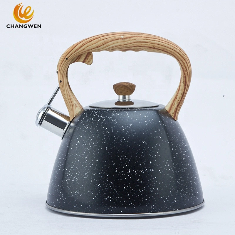 Induction bottom cooker kettle teapot stainless steel whistling tea kettle