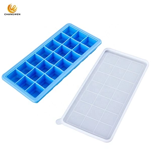 Hot Sale 21 Cavities Honeycomb Food Grade Reusable Silicone Square Ice Cube Tray DIY ice cream lolly molds trays