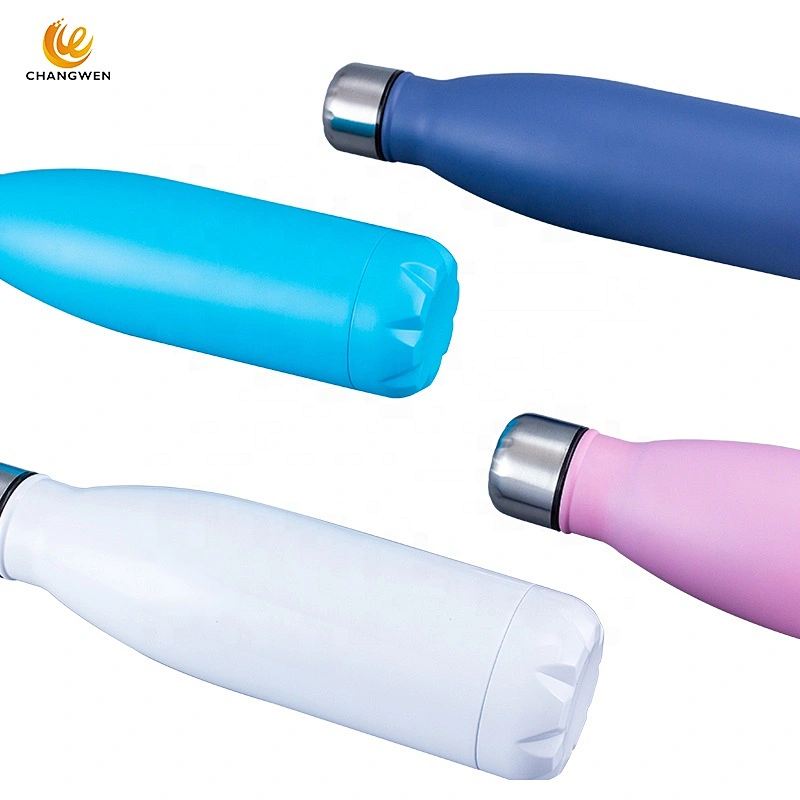 Wholesale Custom Outdoor Double Wall Insulated Vacuum Flask Stainless Steel Water Bottle Sport Thermos