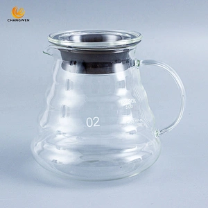 360ml/600ml/800ml Glass Cloud Pot Coffee Share Pot Pour Over Coffee Pot for Family Use