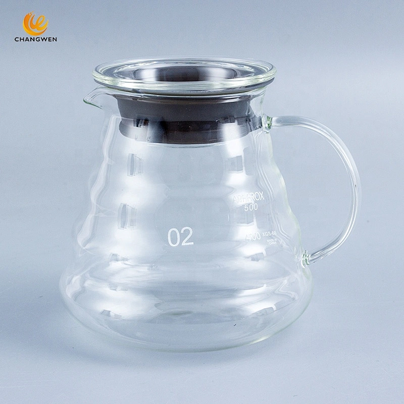360ml/600ml/800ml Glass Cloud Pot Coffee Share Pot Pour Over Coffee Pot for Family Use