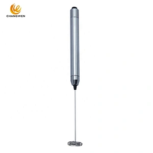 kitchen accessories battery powered stainless steel electric milk frother for coffee