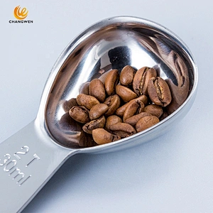 High Quality Exquisite 1&2 Tbsp 304 Stainless steel Honey Spoon Coffee Measuring Spoon
