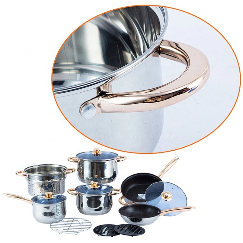 Ollas de cosina de acero inoxidable quirurgico para restaurante