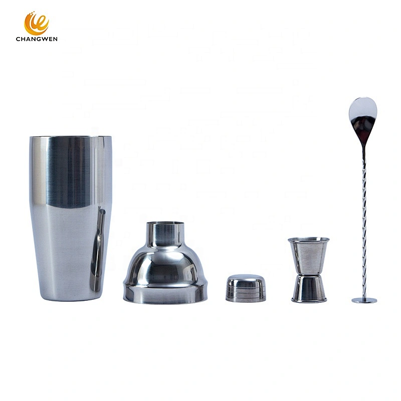 New product bar tools stainless steel cocktail shaker set 3pcs wine boston Bartender Kit