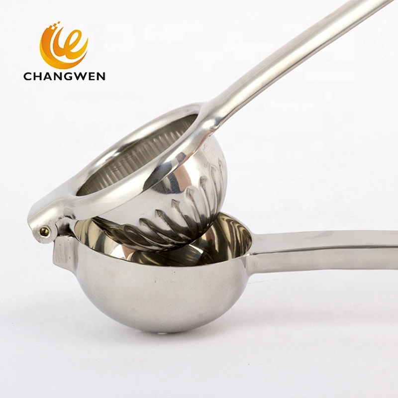 High quality custom metal fruit juice squeezer 304 stainless steel manual lemon squeezer