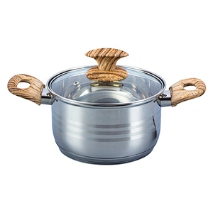 High quality kitchen ware cooking pot stainless steel casserole set with Bakelite handle