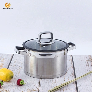 High quality kitchenware stainless steel cookware casserole sets cooking pot