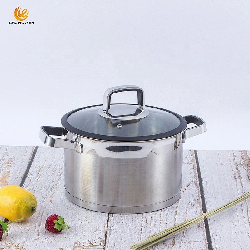 High quality kitchenware stainless steel cookware casserole sets cooking pot