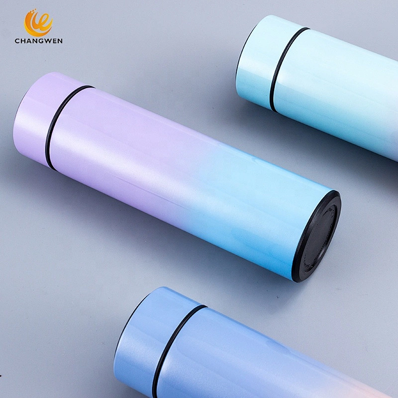 New Smart Water Bottle 304 stainless steel vacuum insulated travel tumbler/coffee mug with LED Temperature Display