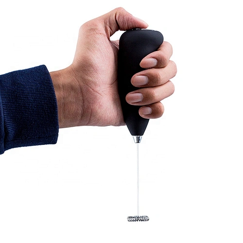 Wholesale custom ABS handheld mini battery powered stainless steel electric milk Coffee frother