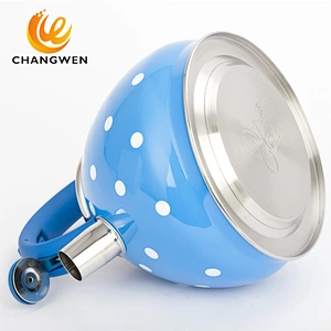 Stainless Steel Water Kettle Whistling 3L Whistling Kettle Quality Tea Pot Red Spout Locking Cover Stovetop Whistling Kettle