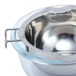 Food Grade mixing bowl Kitchenware Stainless Steel Chocolate Baking Melting Bowl