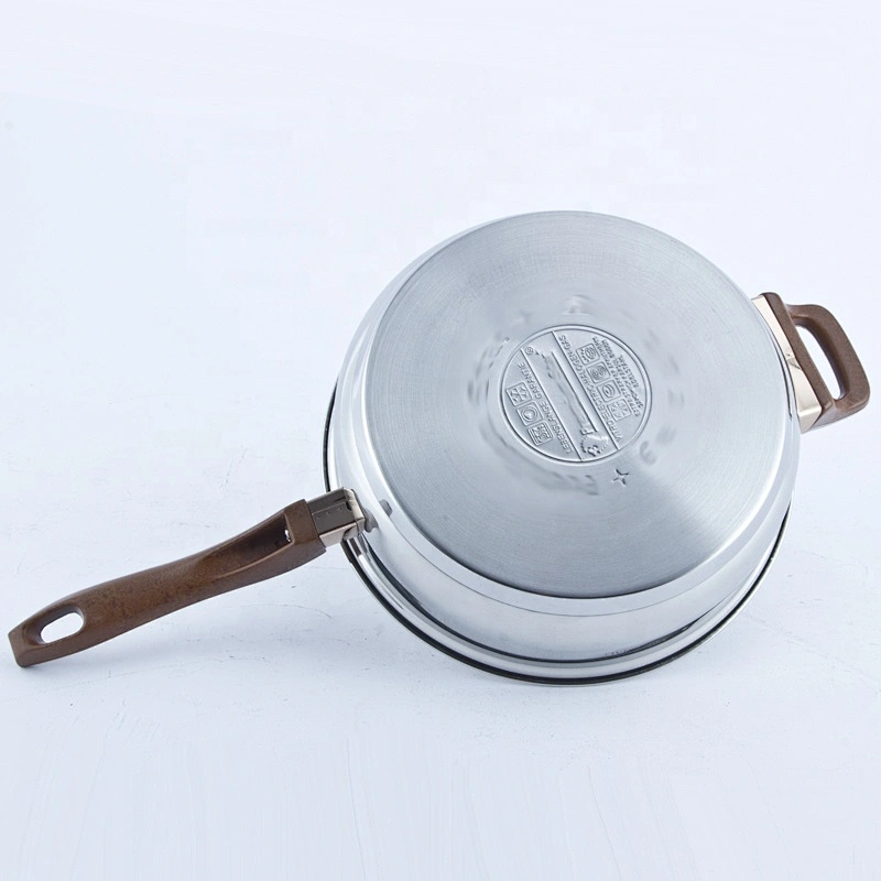 0.5mm cookware stainless steel non stick frying pan set