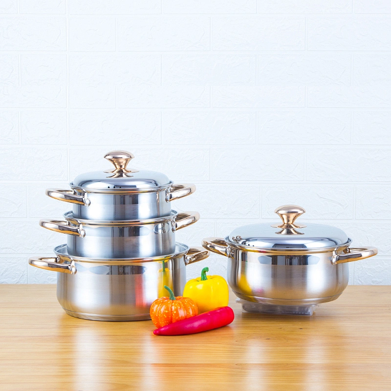 8PCS masterclass premium cookware casserole stainless steel cookware set