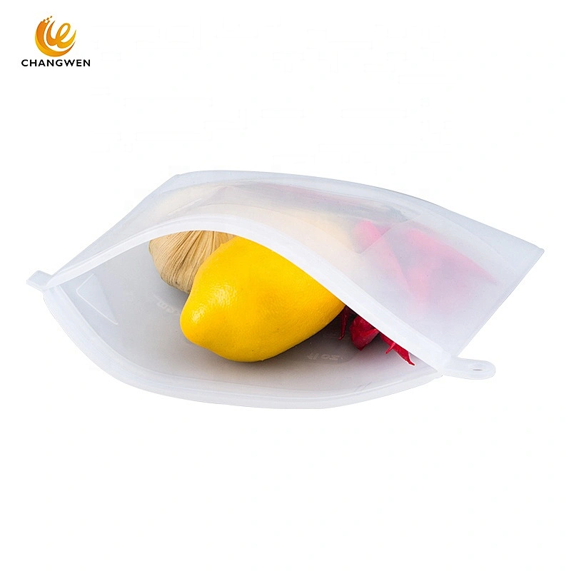 1000mL Food Grade Reusable Eco Food Storage Bulk Bags Plastic Containers Cooking Silicone Bag Sets