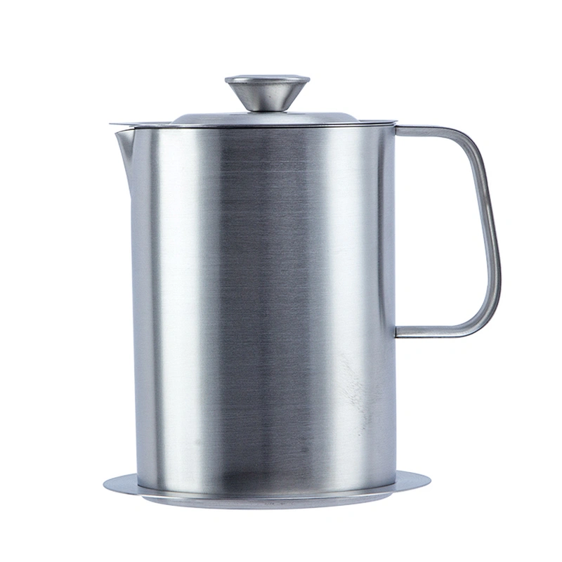 Hot-Selling Non-slip Removable Filter Oil pot  For Household Kitchen stainless steel oil pot