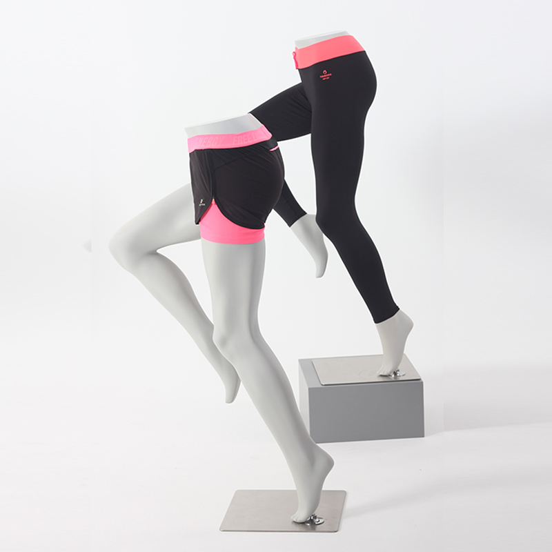 High Quality  Fiberglass Torso Half Body Mannequin Pants Mannequin Leg Yoga Display Mannequin