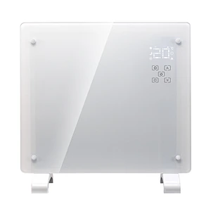 2000W glass panel heater LED wifi convector eco wall white/black glass panel heater