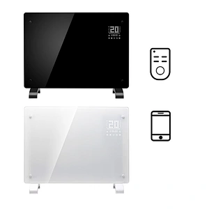 Weekly Mode Floor Standing Wall Mounted WiFi Glass Panel Electric Convection Heater for Home Room