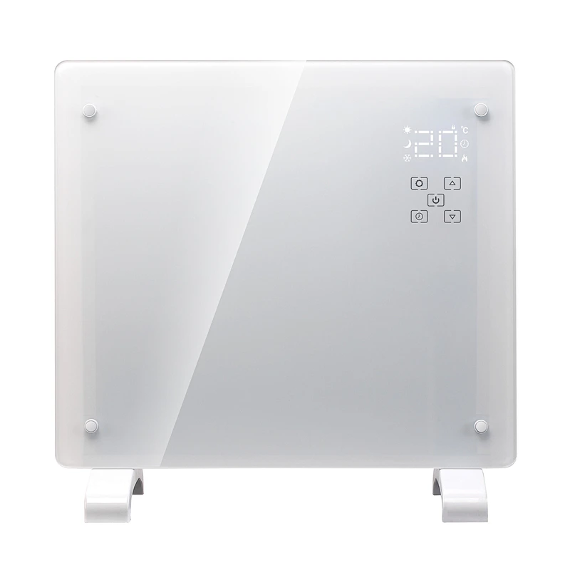 1000W 1500W 2000W Wall-mounted LED display Remote Control scratch-reslstant front glass panel Convector Heater