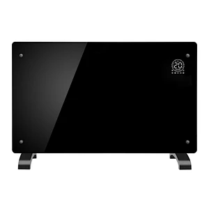 Cheap IP24 LED display wifi app control glass panel convector heat bathroom heater wall mount
