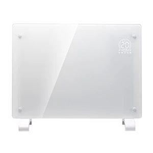 Cheap IP24 LED display wifi app control glass panel convector heat bathroom heater wall mount