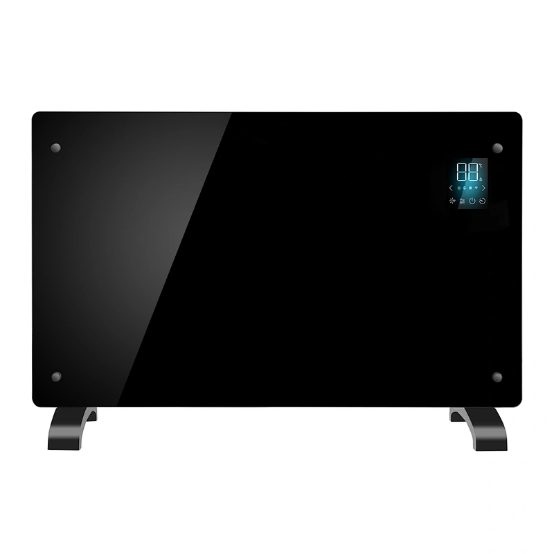 Wall Mounted LED Display WIFI APP Control Glass Panel Electric Convection Heater panel for Home Room