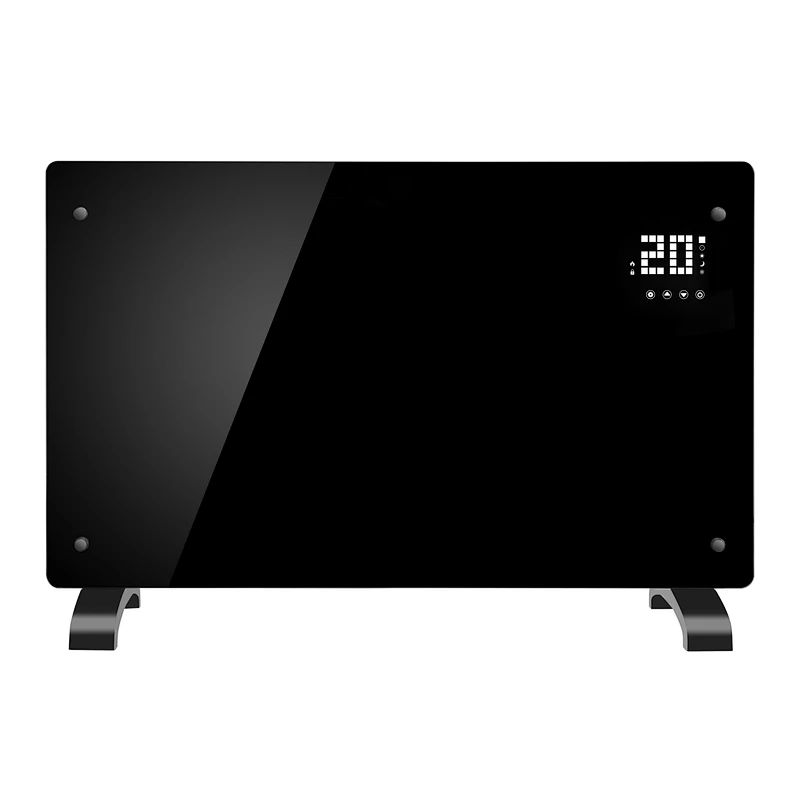 2021 high quality rohs certified 2000W wall mounted freestanding convection heaters glass panel heater