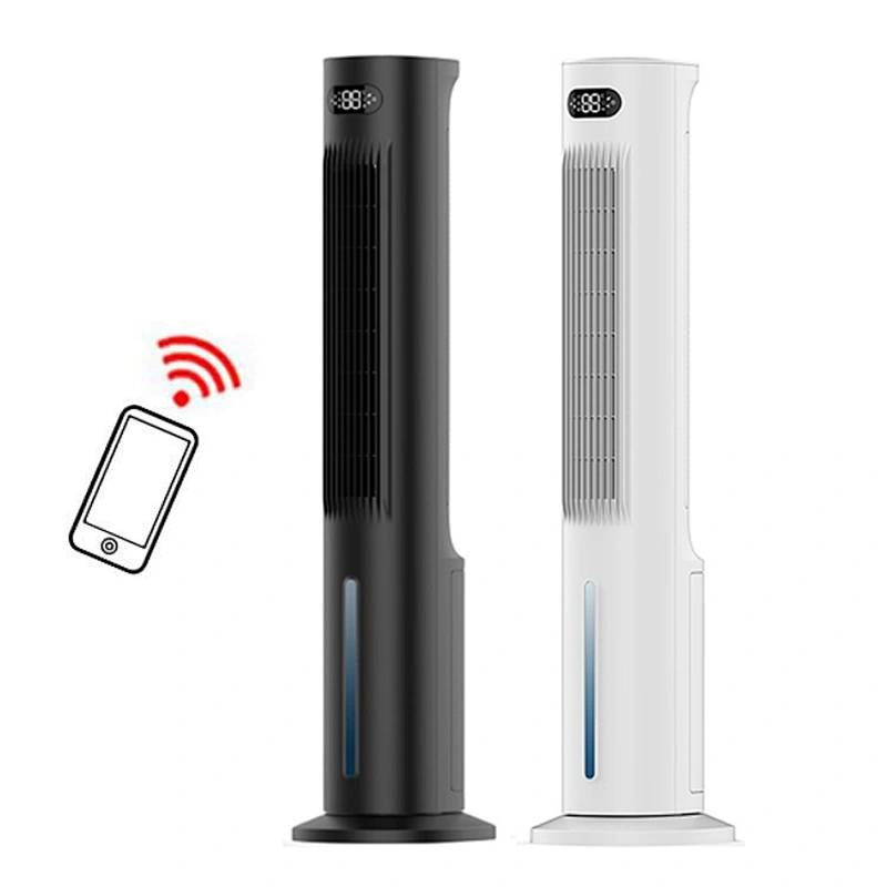Home oscillating wifi digital rotation easy clean fan tower 2021 high performanceair cooling water tower fan