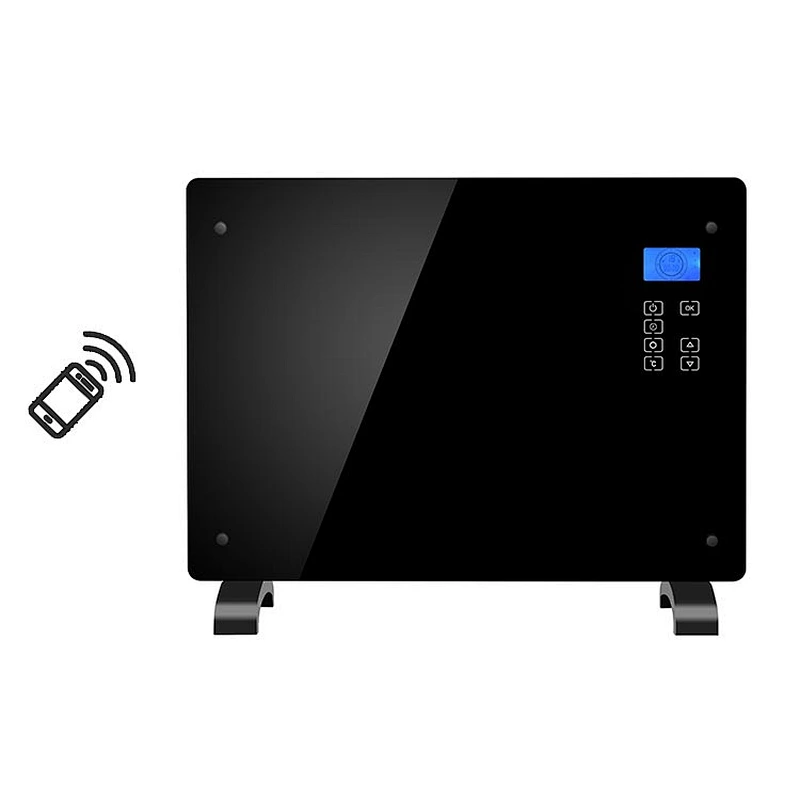New design 2000w window detector weekly timing remote lcd panel heat heater glass