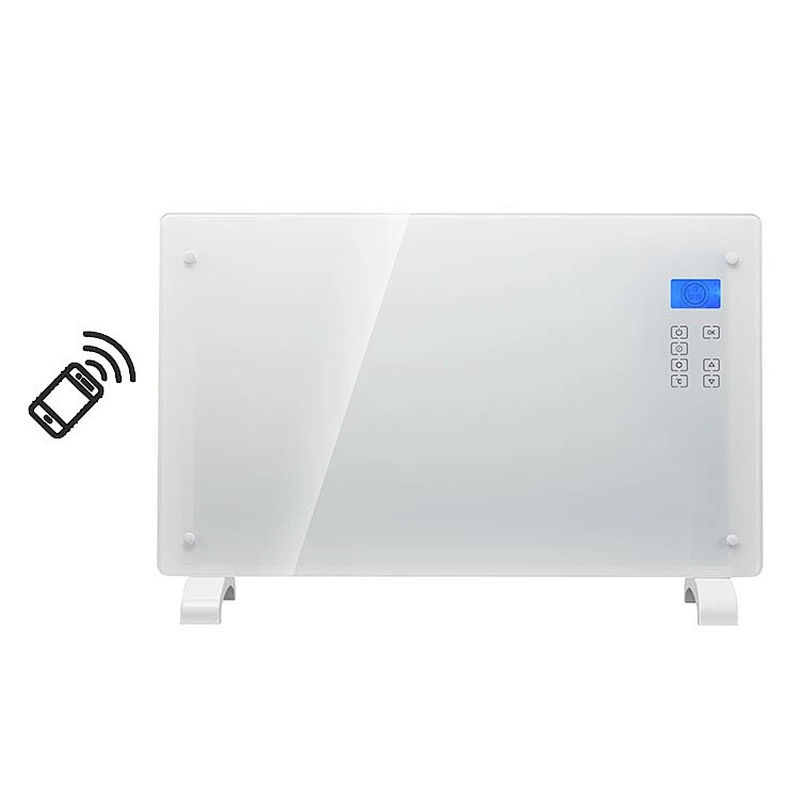 New design 2000w window detector weekly timing remote lcd panel heat heater glass