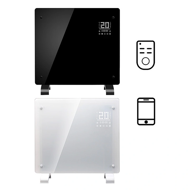 Weekly Mode Floor Standing Wall Mounted WiFi Glass Panel Electric Convection Heater for Home Room