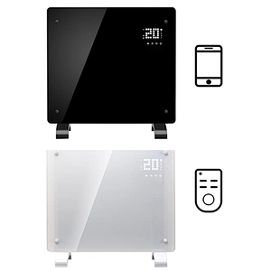 220V wall mounted freestanding glass panel electric convector heater with wifi app control
