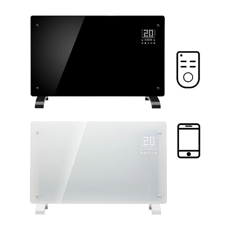 Weekly Mode Floor Standing Wall Mounted WiFi Glass Panel Electric Convection Heater for Home Room