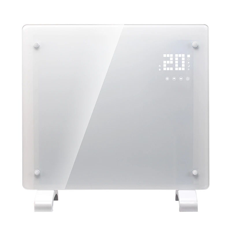 2021 high quality rohs certified 2000W wall mounted freestanding convection heaters glass panel heater
